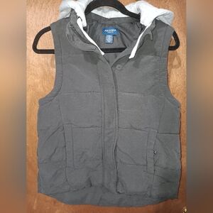 Arizona Jean Company Women's Gray Hooded Vest